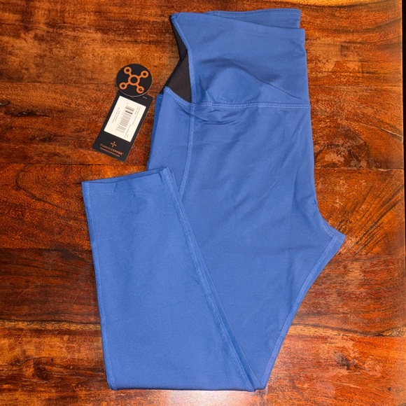 Blue Women's High-Waisted Leggings - Picture 2 of 7